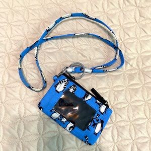 Adorable Vera Bradley wallet with lanyard
